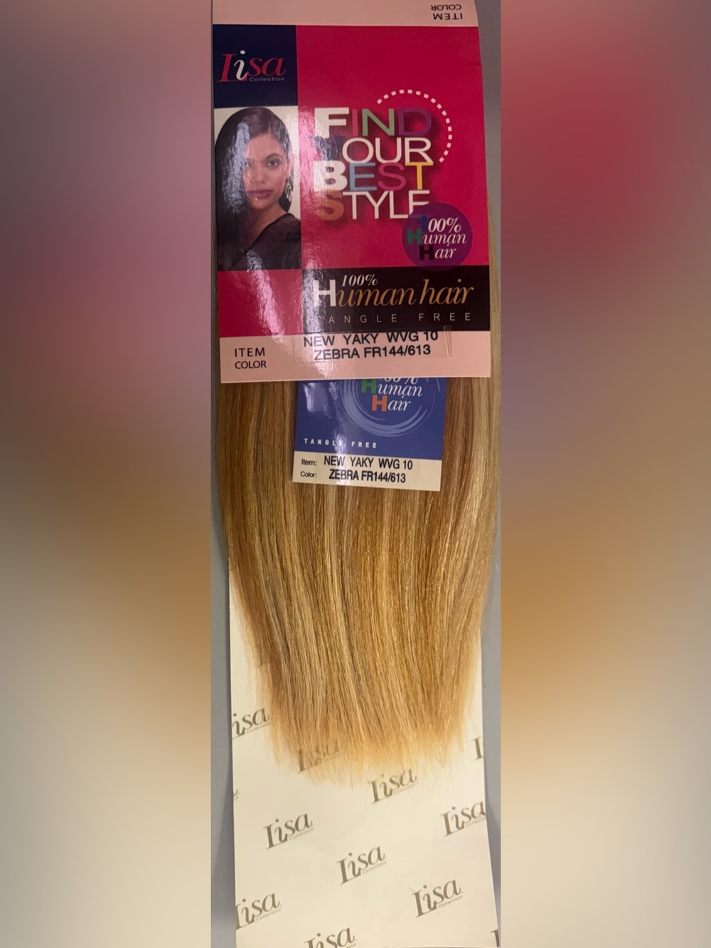 Lisa collection. 100% human hair. New yaky.